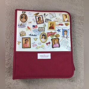 American girl Zip binder Vintage